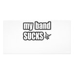 Funny guys girls Punk rock music band humour photo cards