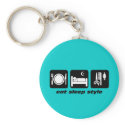 Funny hair stylist keychains