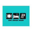Funny hair stylist postcards