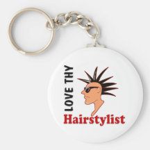 Funny Hairstyist Key Chains