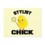 Funny Hairstylist Chick Post Card