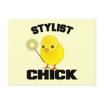 Funny Hairstylist Chick postcards