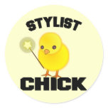 Funny Hairstylist Chick stickers