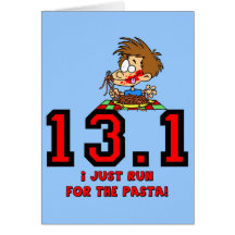 Funny half marathon cards