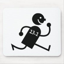 Funny half marathon mousepad