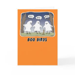 Funny Halloween card: Boo Birds