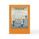 Funny Halloween card: Elderly Zombie