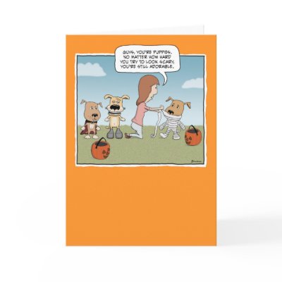 Funny Halloween card: Puppies by chuckink