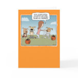 Funny Halloween card: Puppies