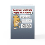 Funny Halloween card: Zombie Dog