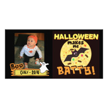 Funny Halloween Custom Photo Card
