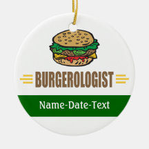Funny Hamburger Christmas Ornaments