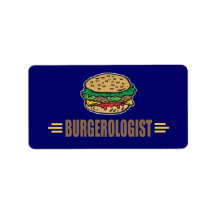 Funny Hamburger Labels