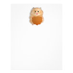 Funny Hamster Character illustration Letterhead Template
