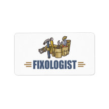 Funny Handyman Personalized Address Label