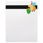 funny happy birthday bumble bee cartoon character custom letterhead