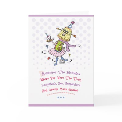 Funny Happy Birthday Greeting Greeting Card by ChuckleBerrys