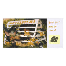 funny happy easter corporate mailing photo greeting card