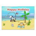 Funny happy holiday labour day card, Fat Cat and D