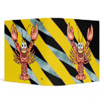 Funny Happy Lobster Vinyl Binders