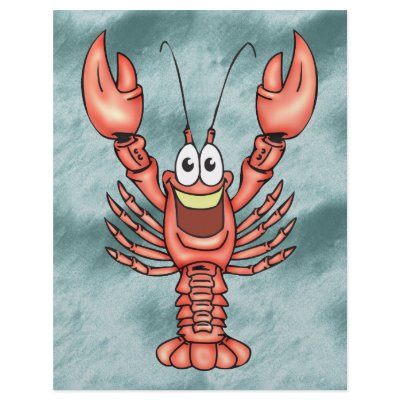 Funny Happy Lobster Full Color Flyer by sagart1952
