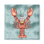 Funny Happy Lobster magnets