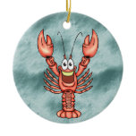 Funny Happy Lobster Ornaments
