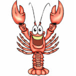 Funny Happy Lobster Acrylic Cut Out