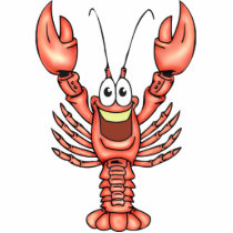 Funny Happy Lobster Acrylic Cut Out