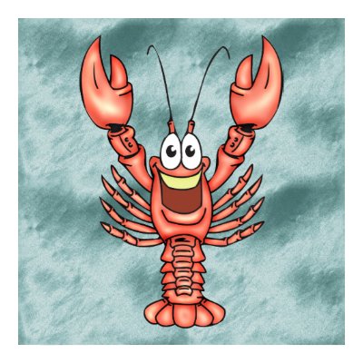 Funny Happy Lobster Posters by sagart1952
