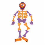 funny happy skeleton cut out