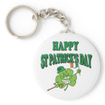Funny Happy St. Patrick's Day Keychain