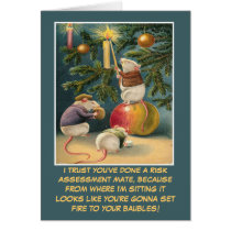 Funny health and safety Christmas cards