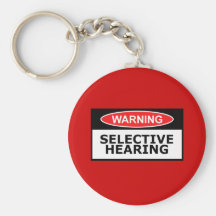 Funny hearing key chains