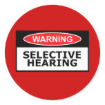 Funny hearing sticker
