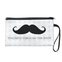 Funny hipster moustache holiday xmas moustaches wristlets