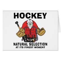 Funny Hockey Goalie Card
