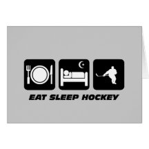 Funny hockey greeting card