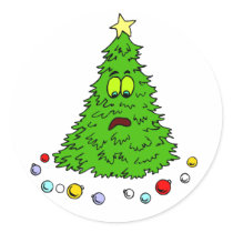 Funny Holiday Christmas Season Greeting Stickers