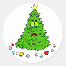 Funny Holiday Christmas Season Greeting Stickers