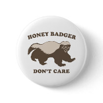 Funny Honey Badger Pin
