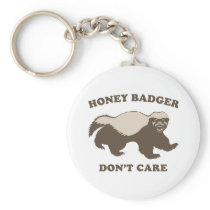 Funny Honey Badger Key Chains