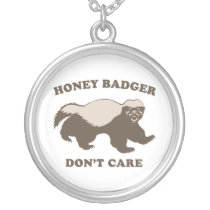 Funny Honey Badger Personalized Necklace