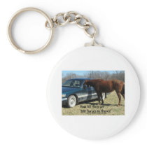 Funny Horse "300 Horse" Keychain
