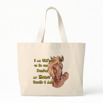 Funny Horse Tote Bags