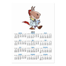 funny horse doc doctor cartoon business card