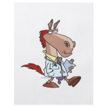 funny horse doc doctor cartoon personalized flyer