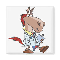 funny horse doc doctor cartoon refrigerator magnets