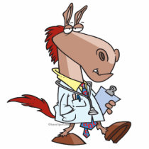 funny horse doc doctor cartoon photo cut outs