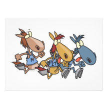 funny horse racing cartoon personalized announcement